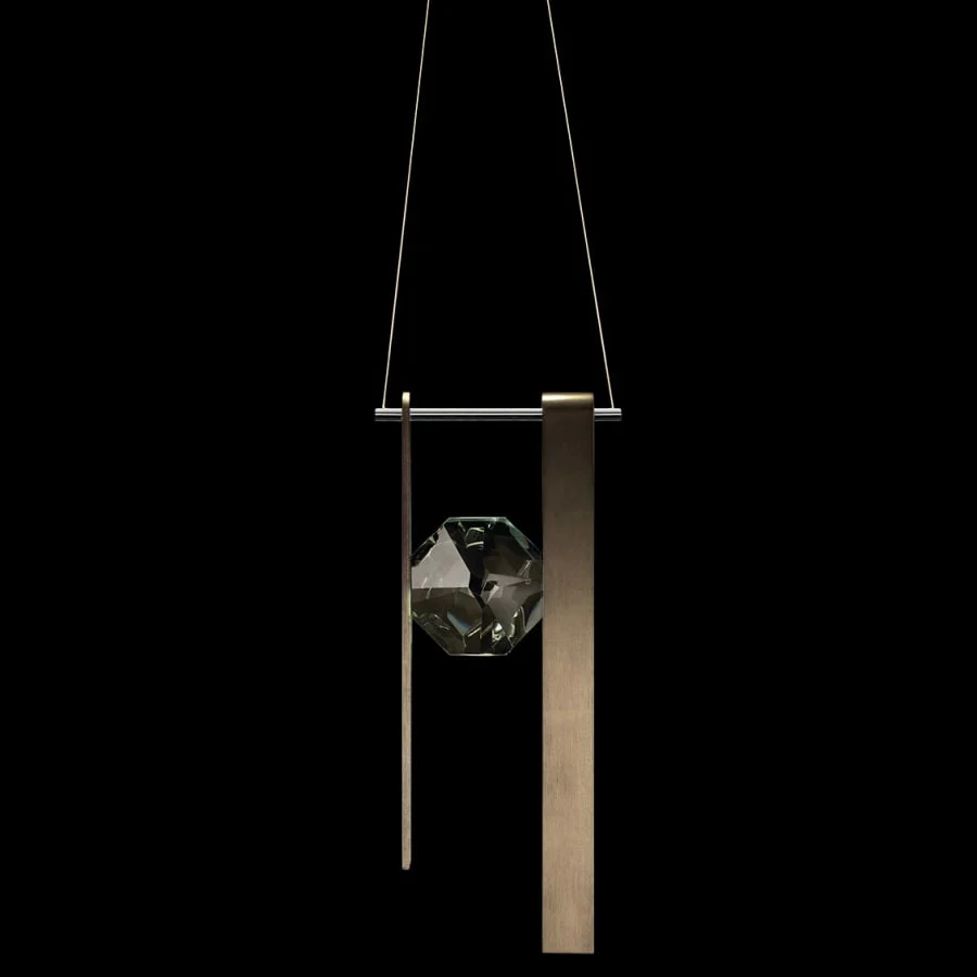 Fine Art Handcrafted Lighting ARIA 2 Light 9" Wide LED Crystal Mini Pendant - Image 1
