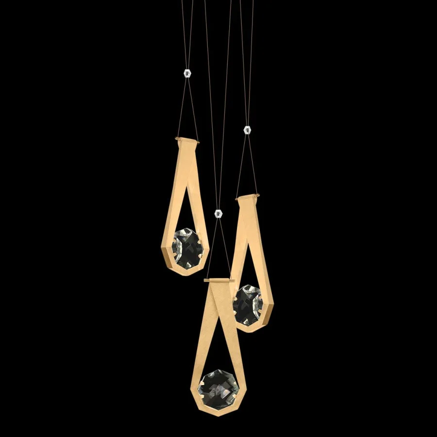 Fine Art Handcrafted Lighting ARIA 6 Light 16" Wide Integrated LED Crystal Multi Light Pendant - Image 1
