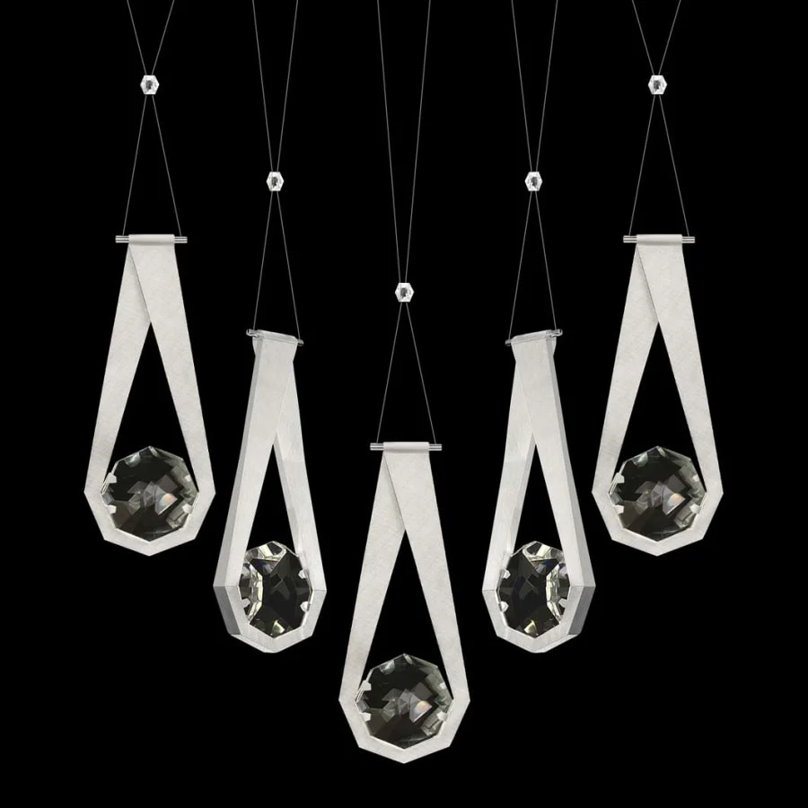 Fine Art Handcrafted Lighting ARIA 10 Light 43" Wide Crystal Linear Pendant - Image 1