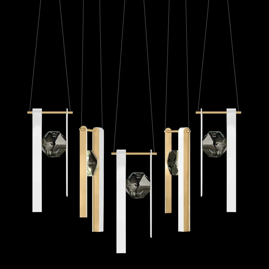 Fine Art Handcrafted Lighting ARIA 10 Light 43" Wide LED Crystal Pendant - Image 1