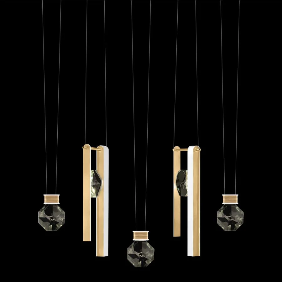 Fine Art Handcrafted Lighting ARIA 10 Light 43" Wide Integrated LED Linear Pendant - Image 1
