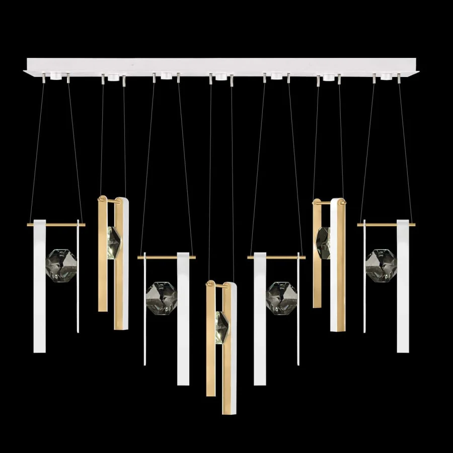 Fine Art Handcrafted Lighting ARIA 14 Light 60" Wide LED Linear Pendant - Image 1
