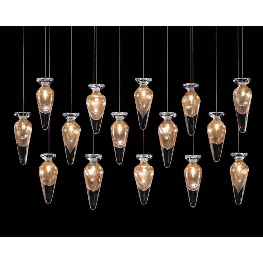 Fine Art Handcrafted Lighting Essence 15 Light 49" Wide LED Linear Pendant - Image 1