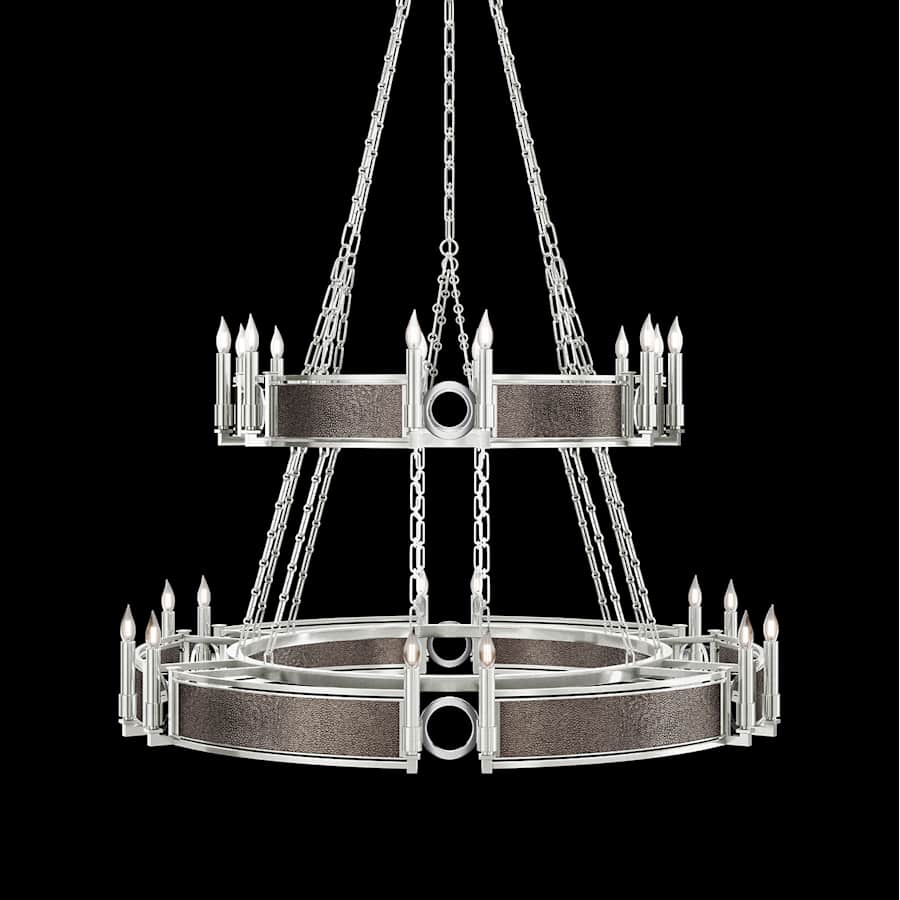 Fine Art Handcrafted Lighting Mirage 24 Light 50" Wide Taper Candle Style Chandelier - Image 1