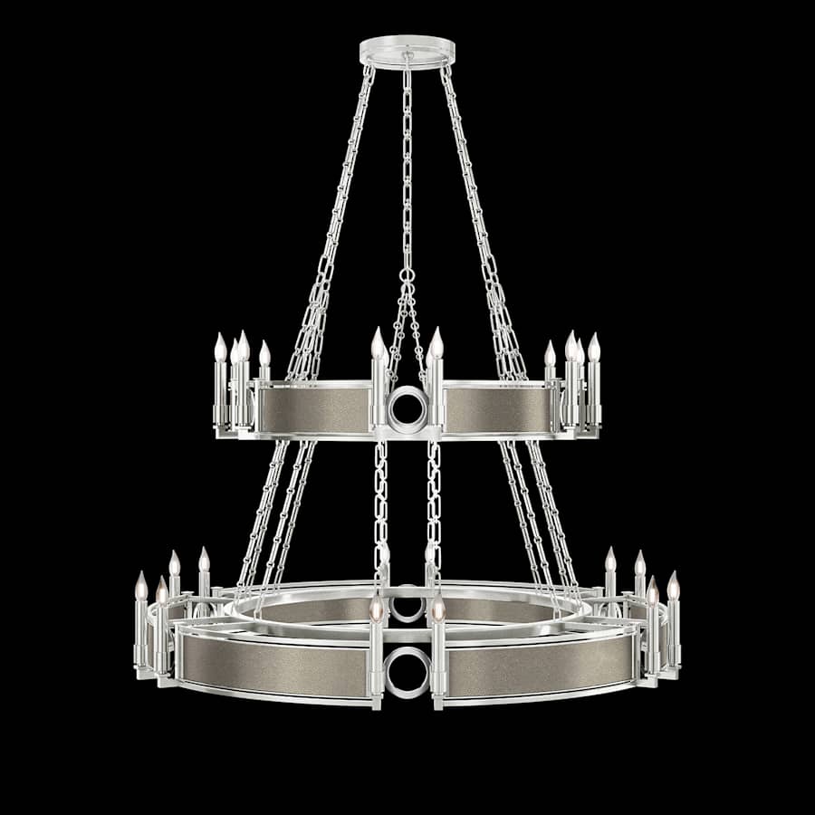 Fine Art Handcrafted Lighting Mirage 24 Light 50" Wide Taper Candle Style Chandelier - Image 2