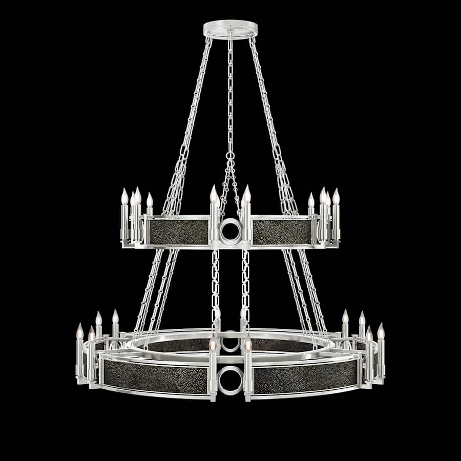Fine Art Handcrafted Lighting Mirage 24 Light 50" Wide Taper Candle Style Chandelier - Image 3