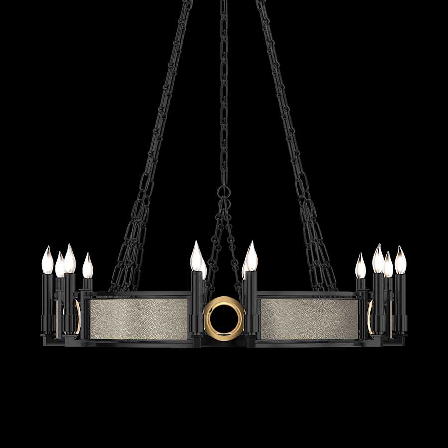 Fine Art Handcrafted Lighting Mirage 12 Light 36" Wide Taper Candle Style Chandelier - Image 1