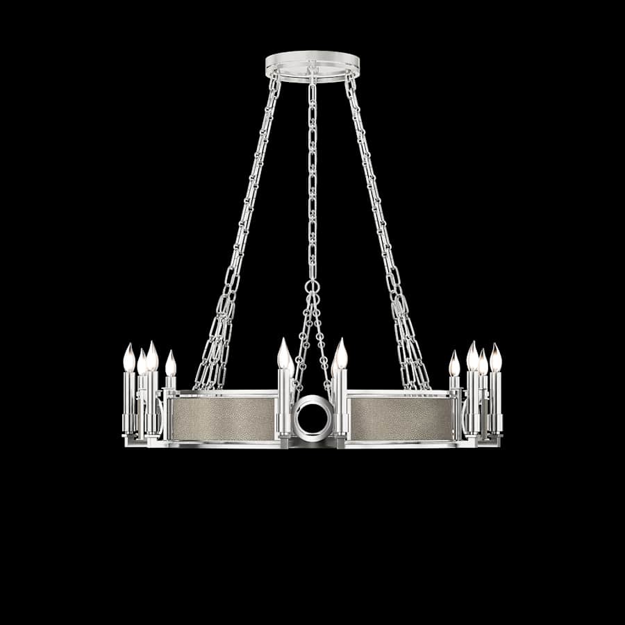 Fine Art Handcrafted Lighting Mirage 12 Light 36" Wide Taper Candle Style Chandelier - Image 2