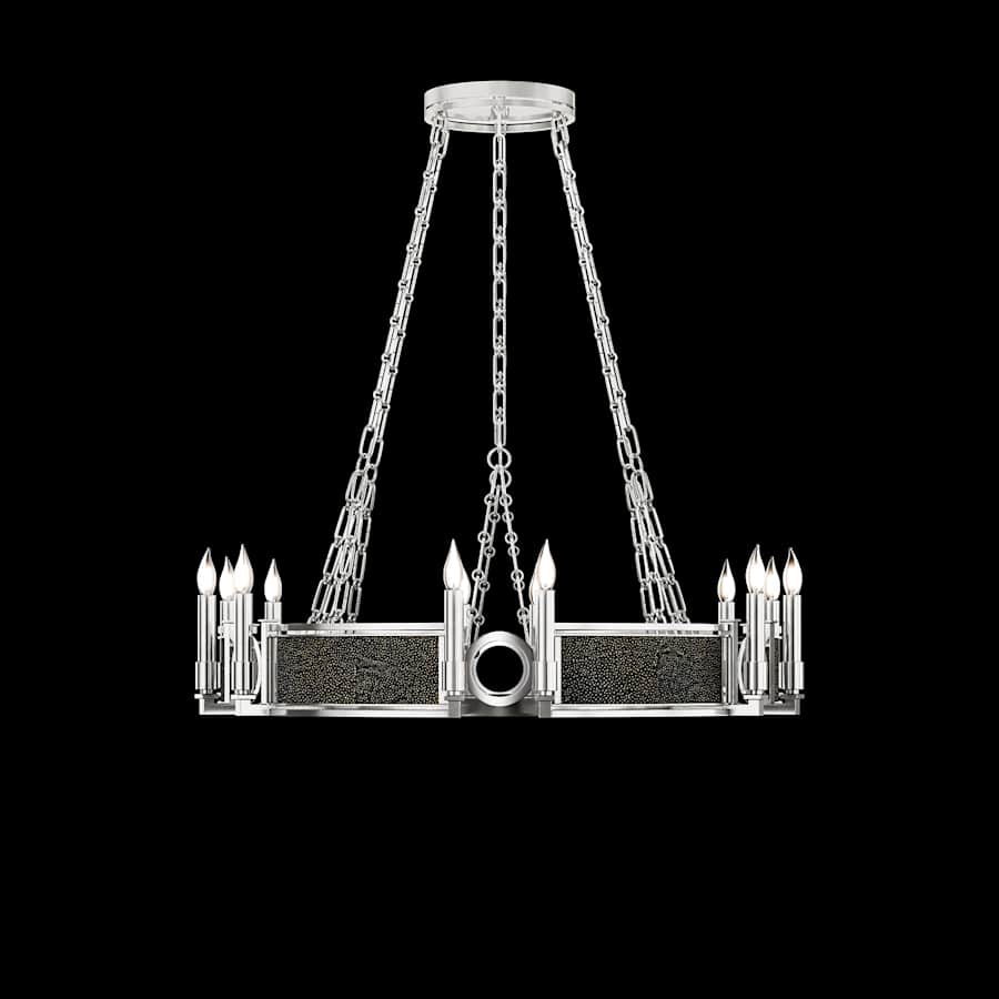 Fine Art Handcrafted Lighting Mirage 12 Light 36" Wide Taper Candle Style Chandelier - Image 3