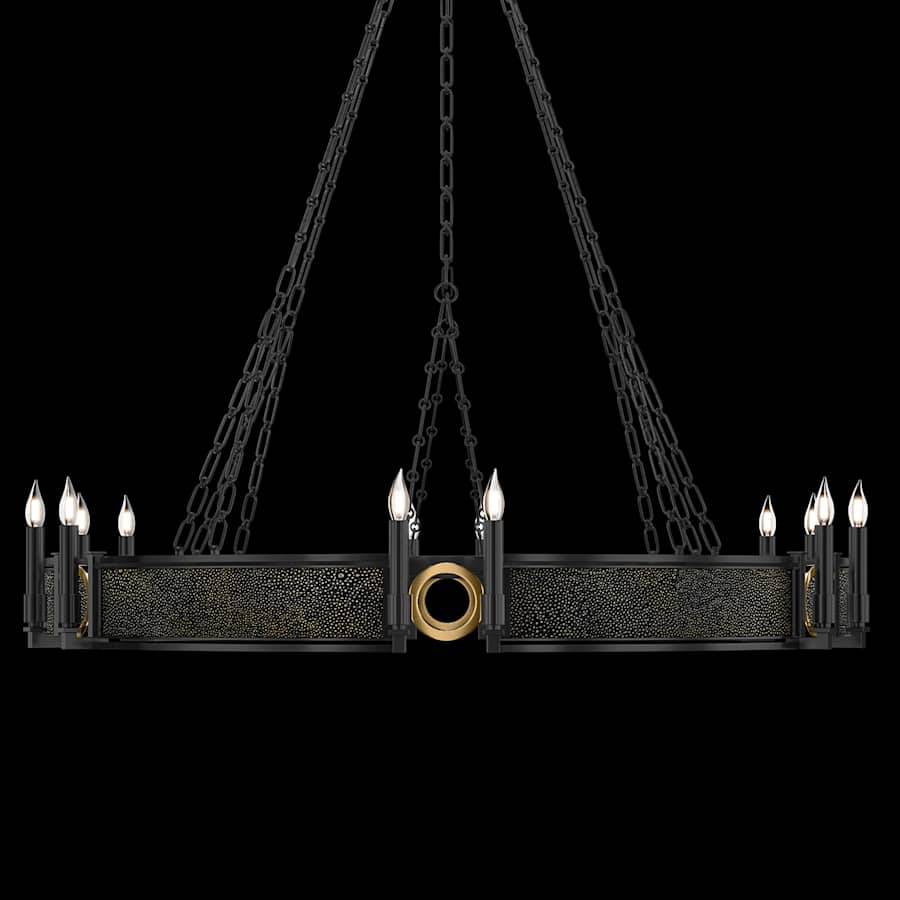 Fine Art Handcrafted Lighting Mirage 12 Light 50" Wide Taper Candle Style Chandelier - Image 1