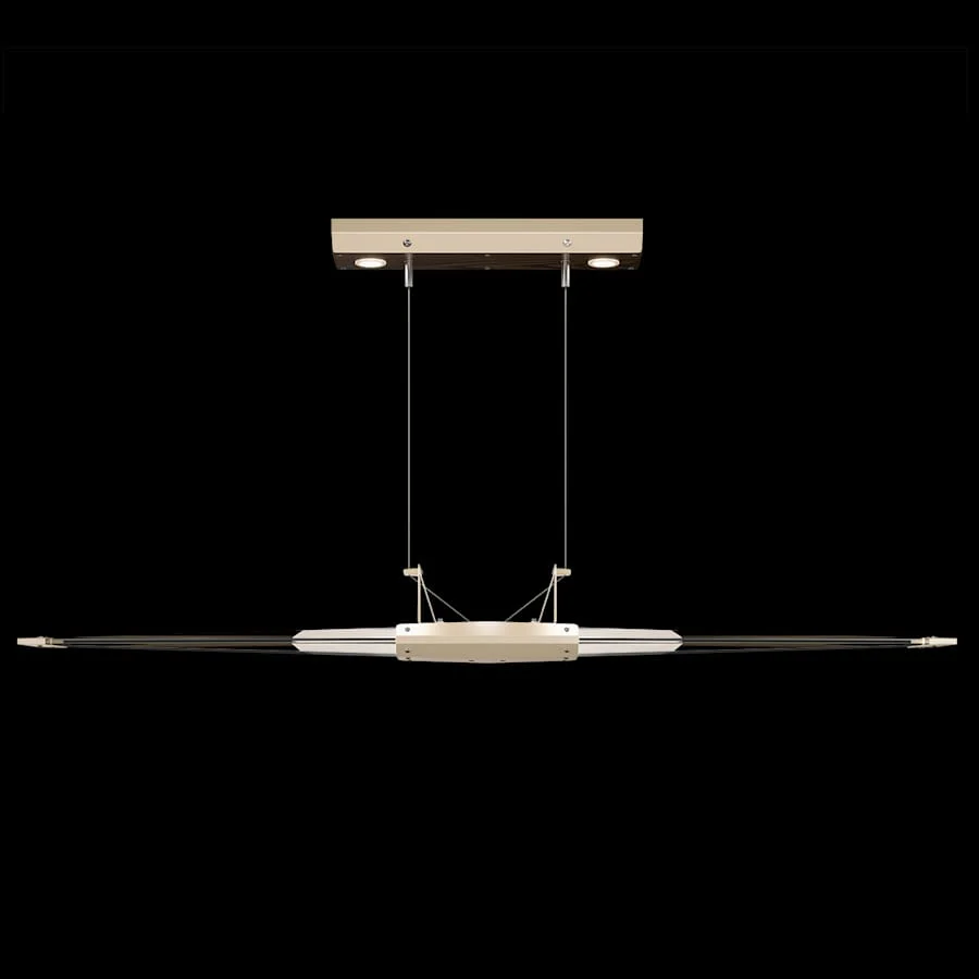 Fine Art Handcrafted Lighting Blade 2 Light 53" Wide Linear Pendant - Image 1