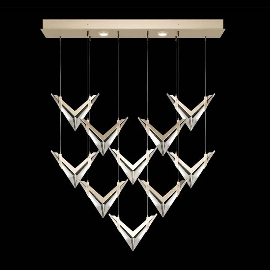 Fine Art Handcrafted Lighting Blade 2 Light 48" Wide Linear Pendant - Image 1
