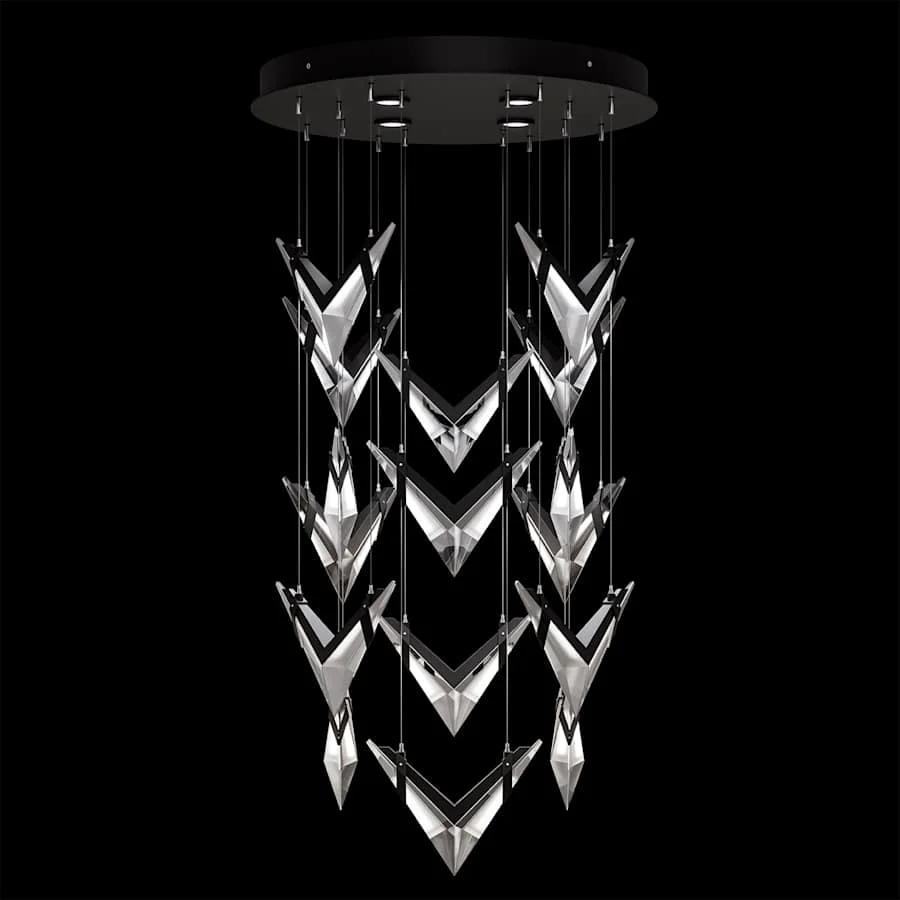Fine Art Handcrafted Lighting Blade 4 Light 32" Wide Multi Light Pendant - Image 1