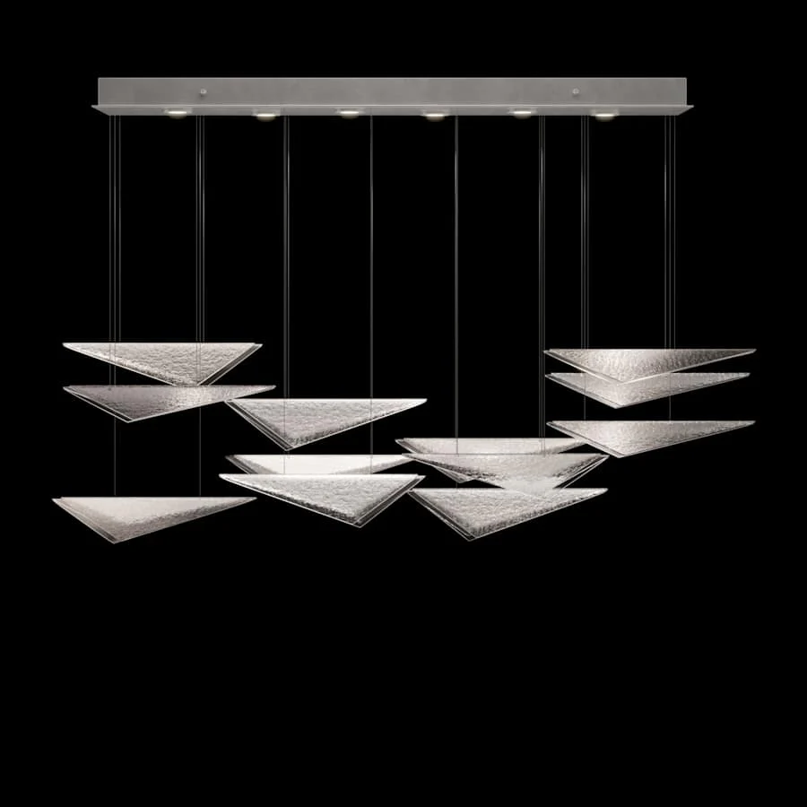 Fine Art Handcrafted Lighting Volo 6 Light 58" Wide LED Abstract Linear Pendant - Image 1