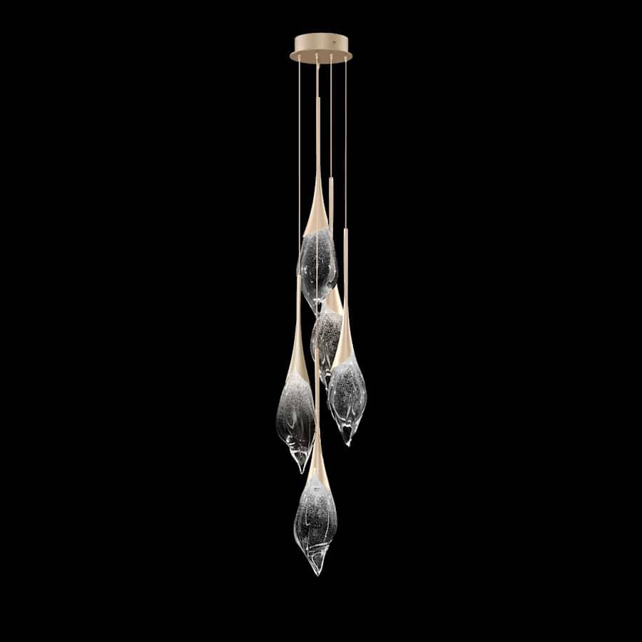 Fine Art Handcrafted Lighting Mayu 13" Wide LED Multi Light Pendant - Image 2