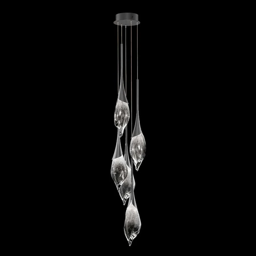 Fine Art Handcrafted Lighting Mayu 13" Wide LED Multi Light Pendant - Image 3