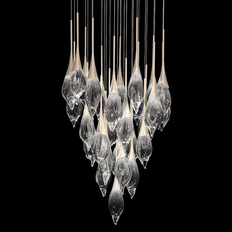 Fine Art Handcrafted Lighting Mayu 33" Wide LED 28 Light Pendant - Image 1