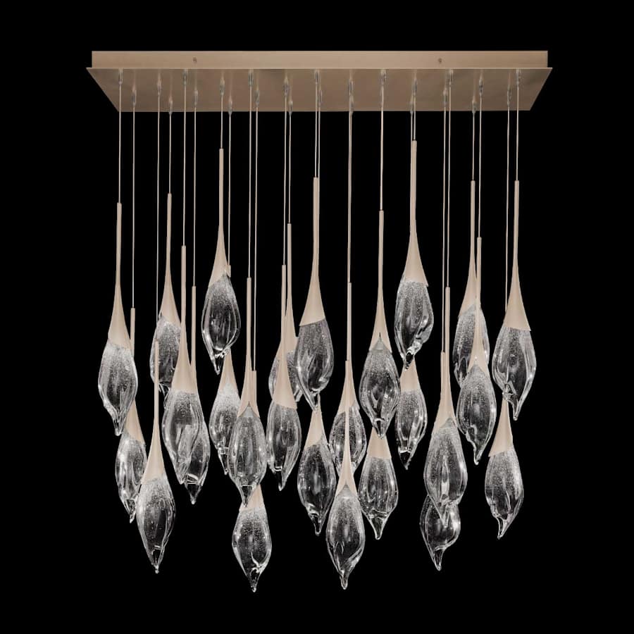 Fine Art Handcrafted Lighting Mayu 54" Wide LED 26 Light Linear Pendant - Image 3
