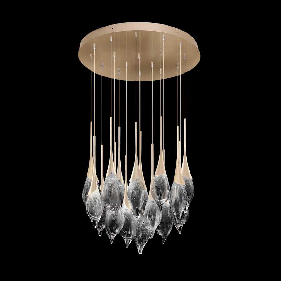 Fine Art Handcrafted Lighting Mayu 33" Wide LED 18 Light Pendant - Image 2