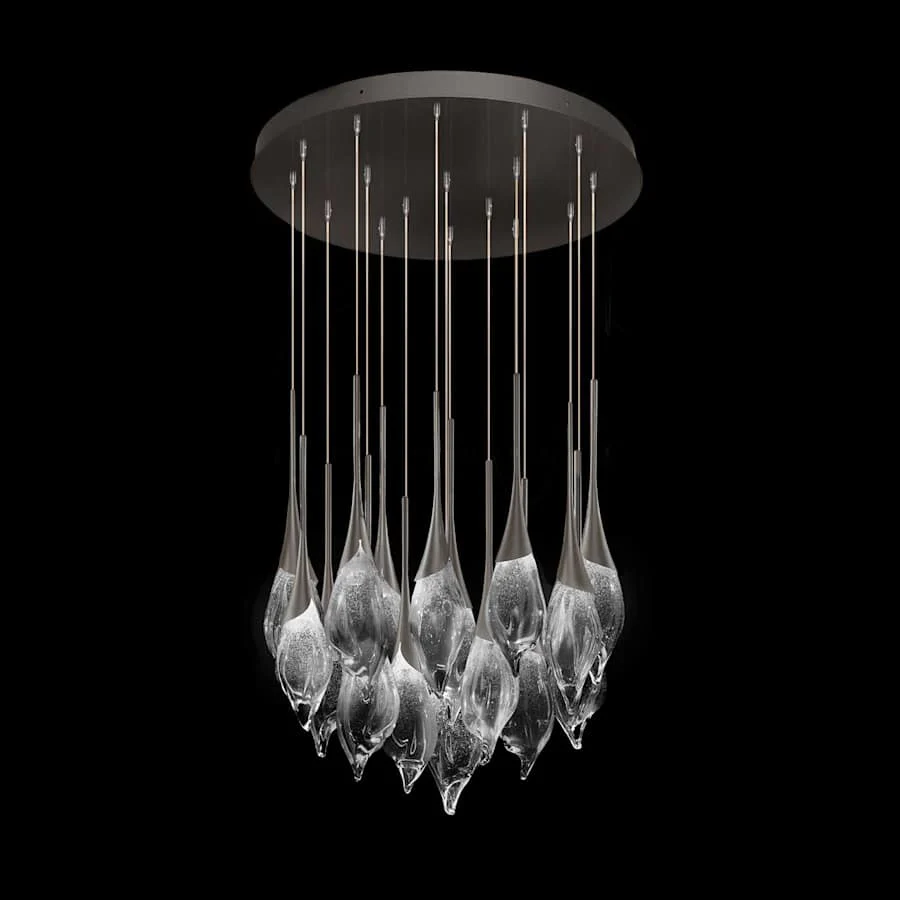 Fine Art Handcrafted Lighting Mayu 33" Wide LED 18 Light Pendant - Image 3