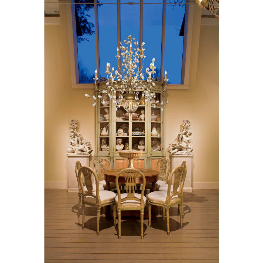 Fine Art Handcrafted Lighting A Midsummer Night's Dream Twelve-Light Two-Tier Chandelier with Crystal Accents and Candelabra Lights - Image 3
