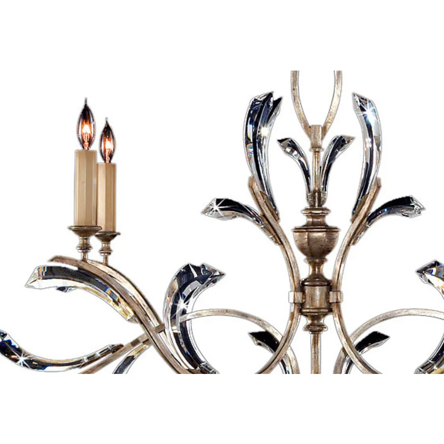 Fine Art Handcrafted Lighting Beveled Arcs 74" Oblong Chandelier with Arcing Beveled Crystal - Image 2