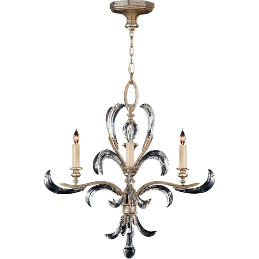 Fine Art Handcrafted Lighting Beveled Arcs Four-Light Single-Tier Beveled Crystal Chandelier - Image 3