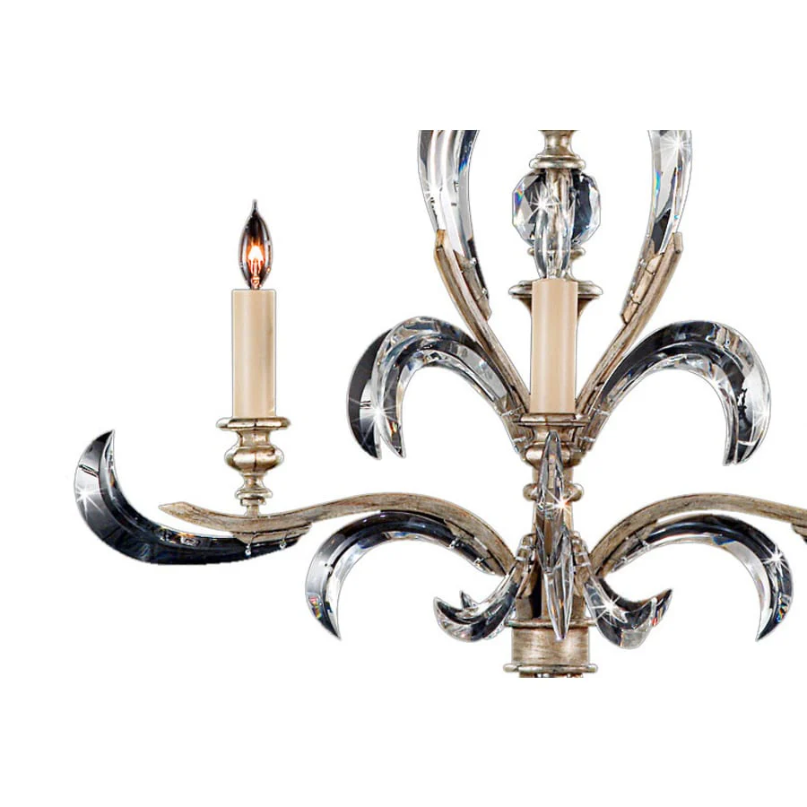 Fine Art Handcrafted Lighting Beveled Arcs Four-Light Single-Tier Beveled Crystal Chandelier - Image 2
