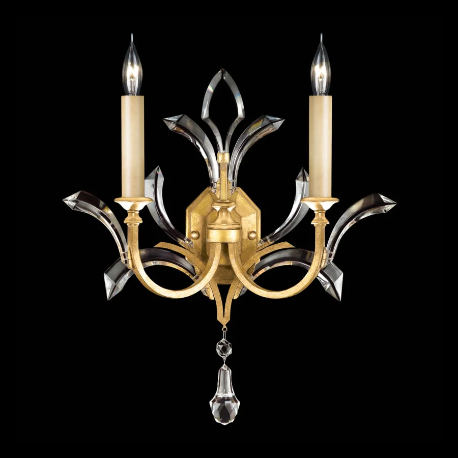 Fine Art Handcrafted Lighting Beveled Arcs 2 Light 22" Tall Wall Sconce - Image 2
