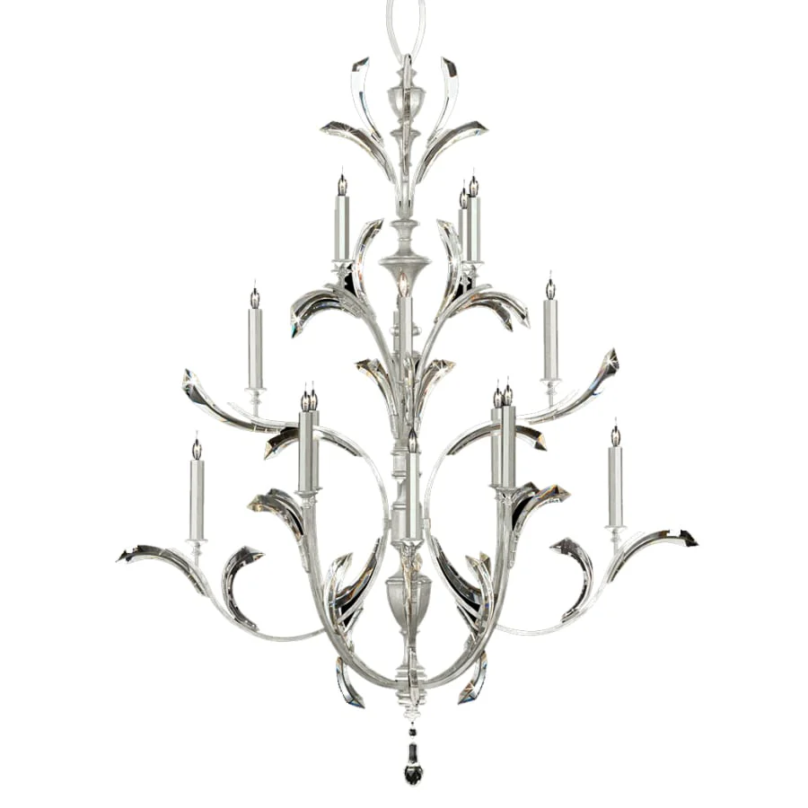 Fine Art Handcrafted Lighting Beveled Arcs 16 Light 56" Wide Crystal Chandelier - Image 1