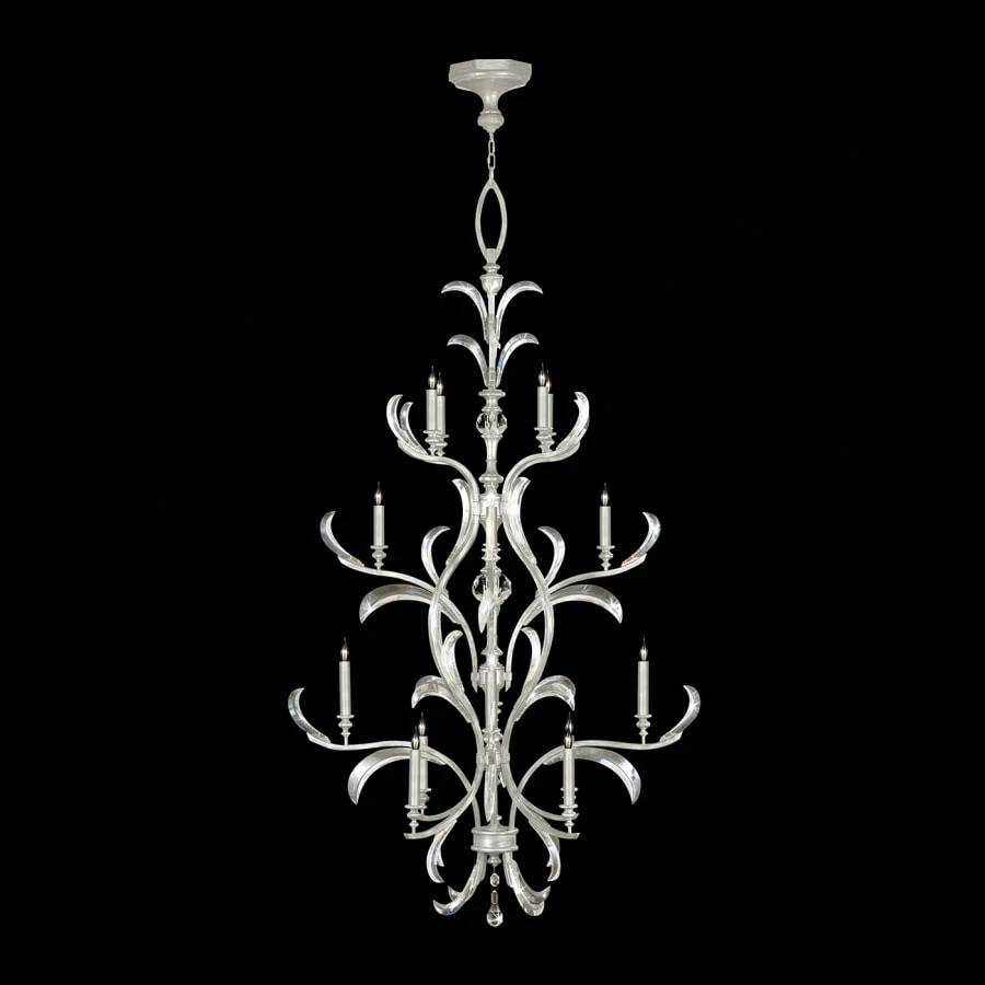 Fine Art Handcrafted Lighting Beveled Arcs 16 Light 48" Wide Crystal Chandelier - Image 2