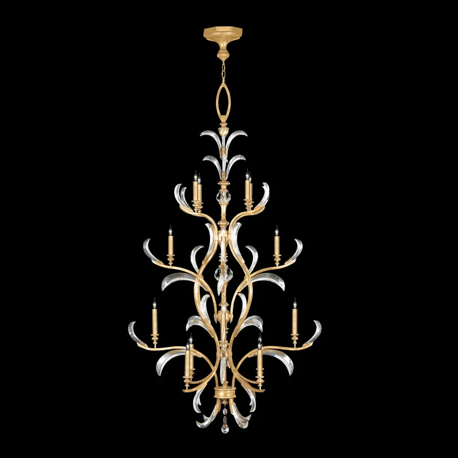 Fine Art Handcrafted Lighting Beveled Arcs 16 Light 48" Wide Crystal Chandelier - Image 3