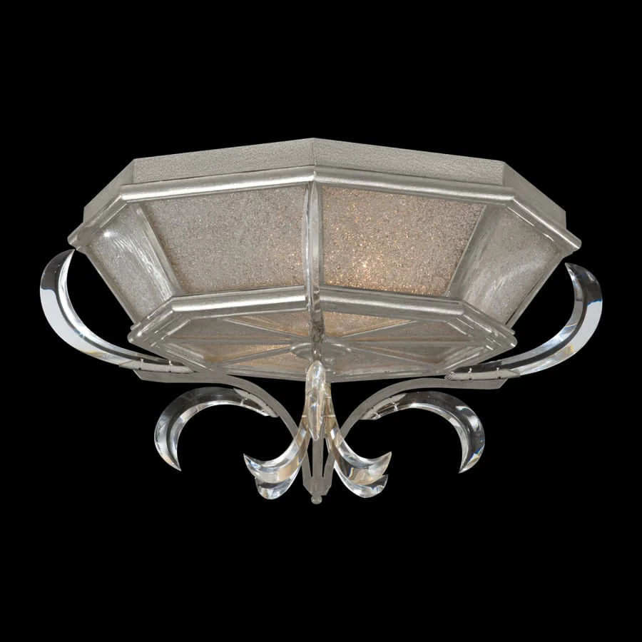 Fine Art Handcrafted Lighting Beveled Arcs 2 Light 26" Wide Flush Mount Ceiling Fixture - Image 2