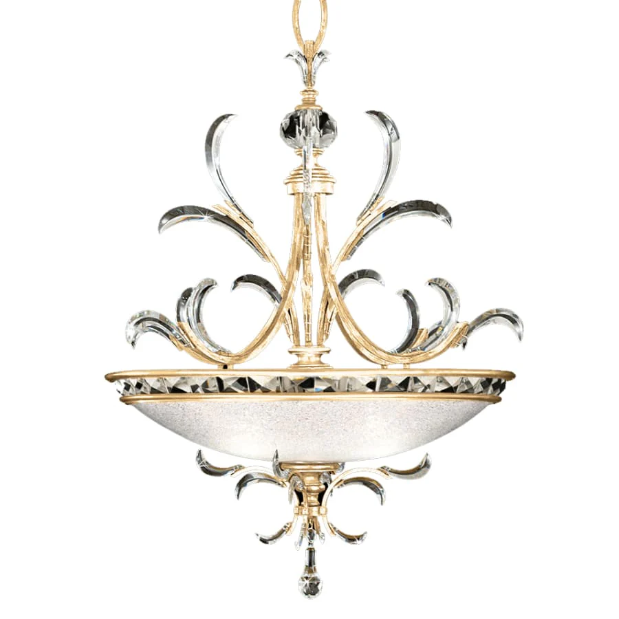 Fine Art Handcrafted Lighting Beveled Arcs 3 Light 44" Wide Crystal Pendant - Image 1
