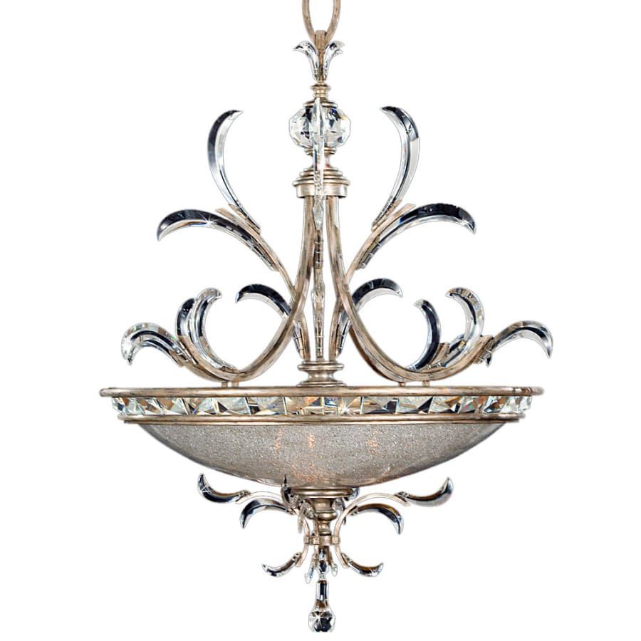 Fine Art Handcrafted Lighting Beveled Arcs 44" Diameter Three-Light Beveled Crystal Bowl Pendant - Image 1