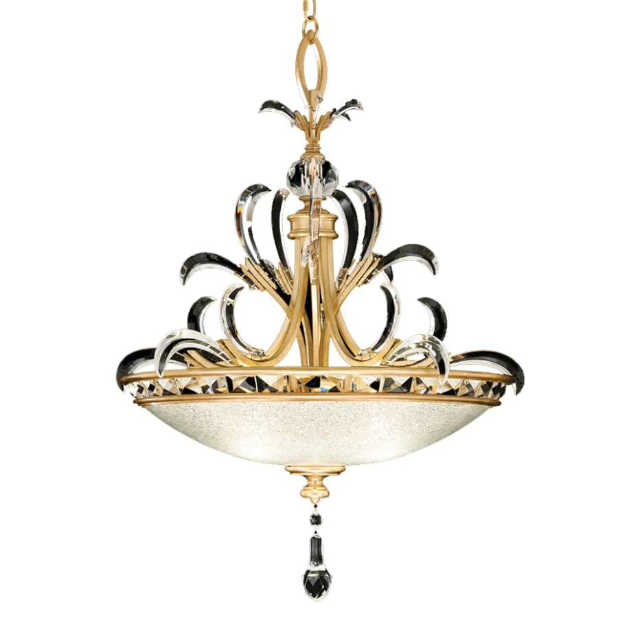 Fine Art Handcrafted Lighting Beveled Arcs 3 Light 32" Wide Crystal Pendant - Image 1