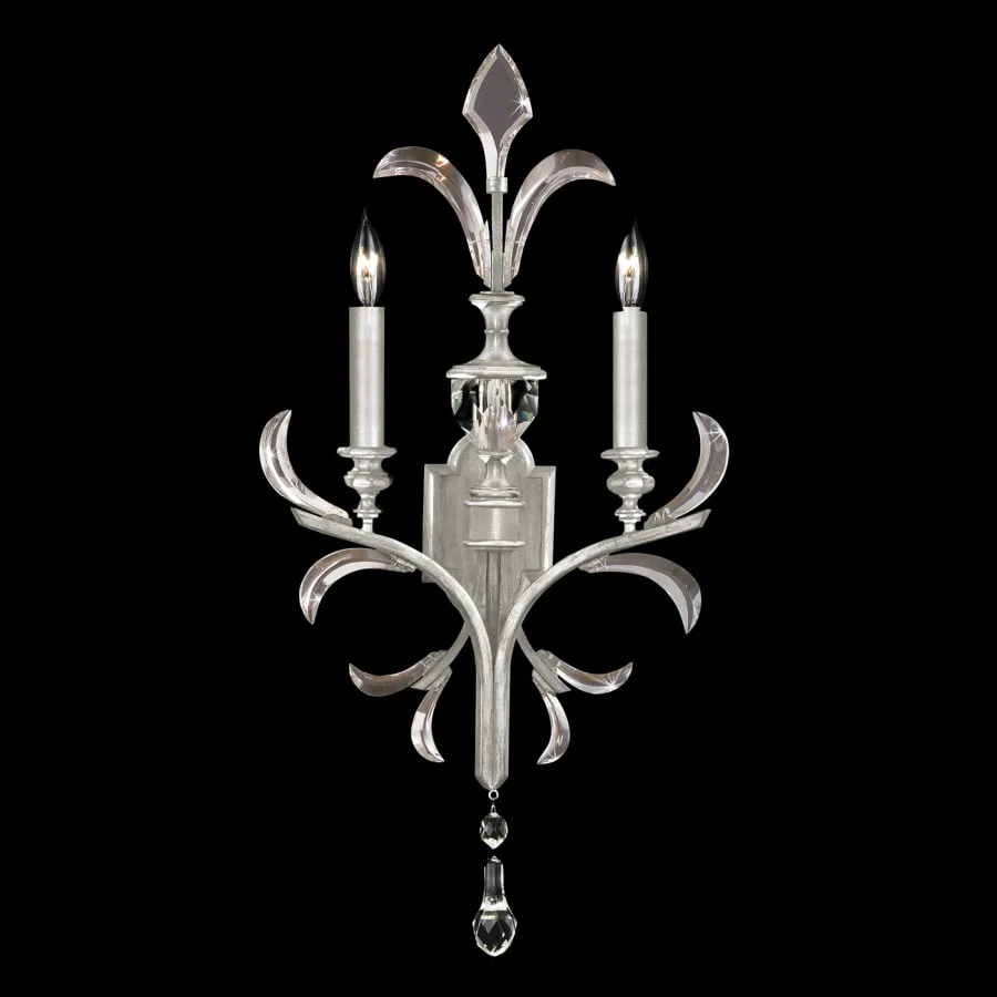 Fine Art Handcrafted Lighting Beveled Arcs 2 Light 32" Tall Wall Sconce - Image 2