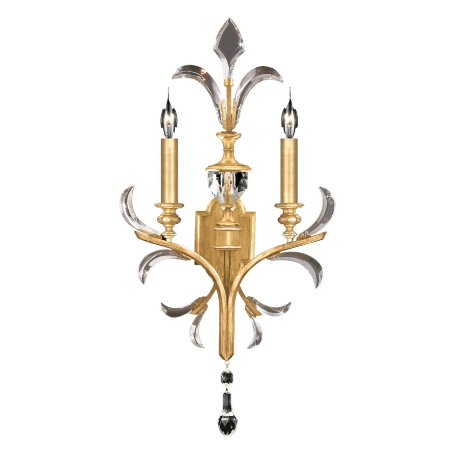 Fine Art Handcrafted Lighting Beveled Arcs 2 Light 32" Tall Wall Sconce - Image 1
