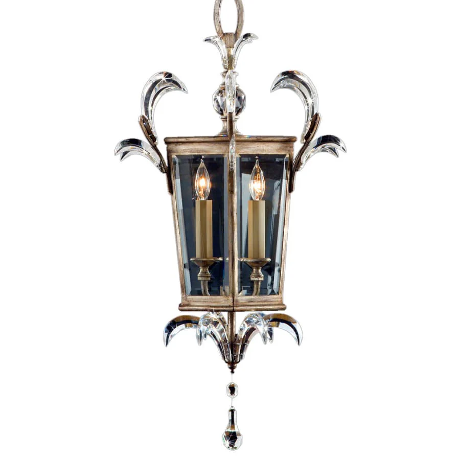 Fine Art Handcrafted Lighting Beveled Arcs 22" Diameter Three-Light Beveled Crystal Foyer Pendant - Image 1
