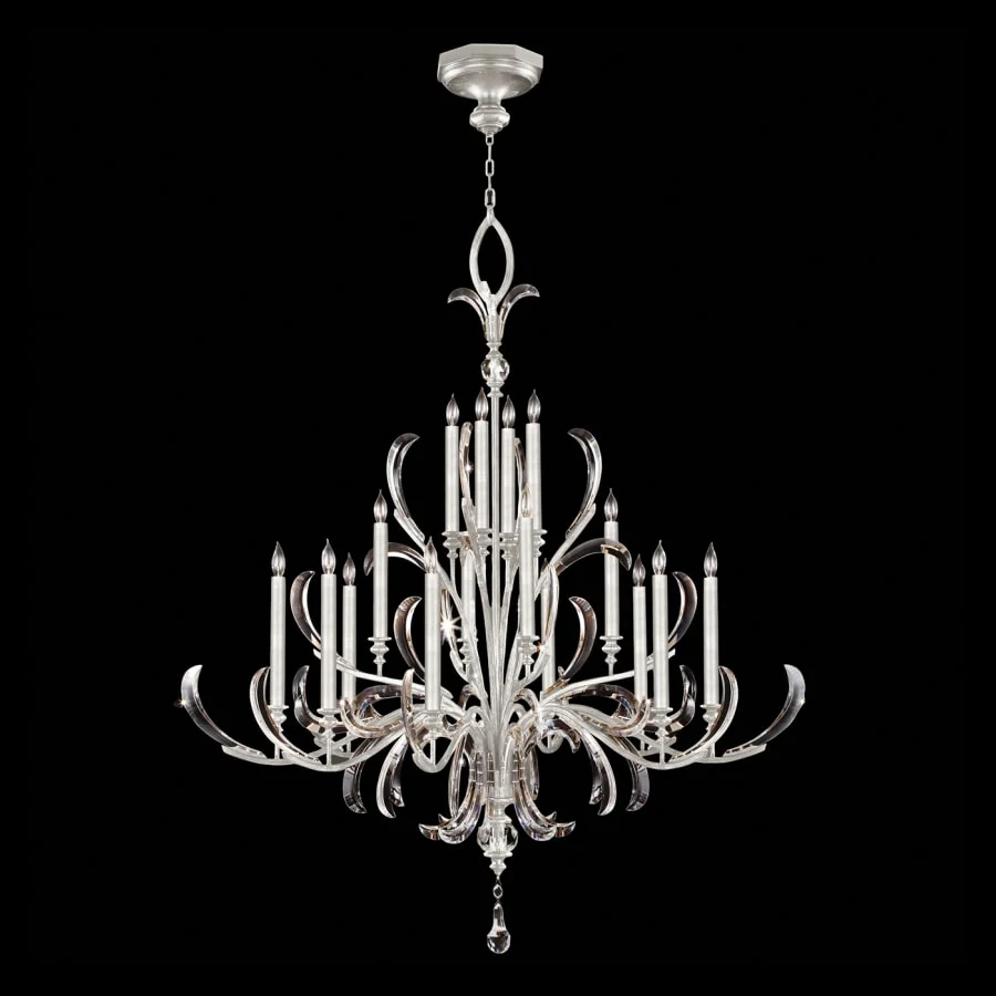 Fine Art Handcrafted Lighting Beveled Arcs 16 Light 58" Wide Crystal Chandelier - Image 2