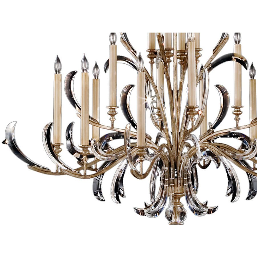 Fine Art Handcrafted Lighting Beveled Arcs Sixteen-Light Two-Tier Beveled Crystal Chandelier - Image 2