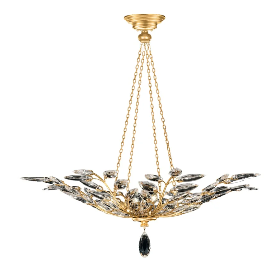 Fine Art Handcrafted Lighting Crystal Laurel 4 Light 35" Wide Crystal Chandelier - Image 1