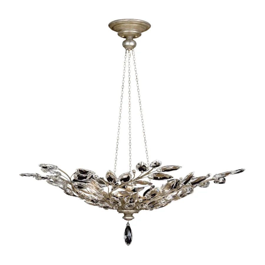 Fine Art Handcrafted Lighting Crystal Laurel 6 Light 47" Wide Crystal Chandelier - Image 1