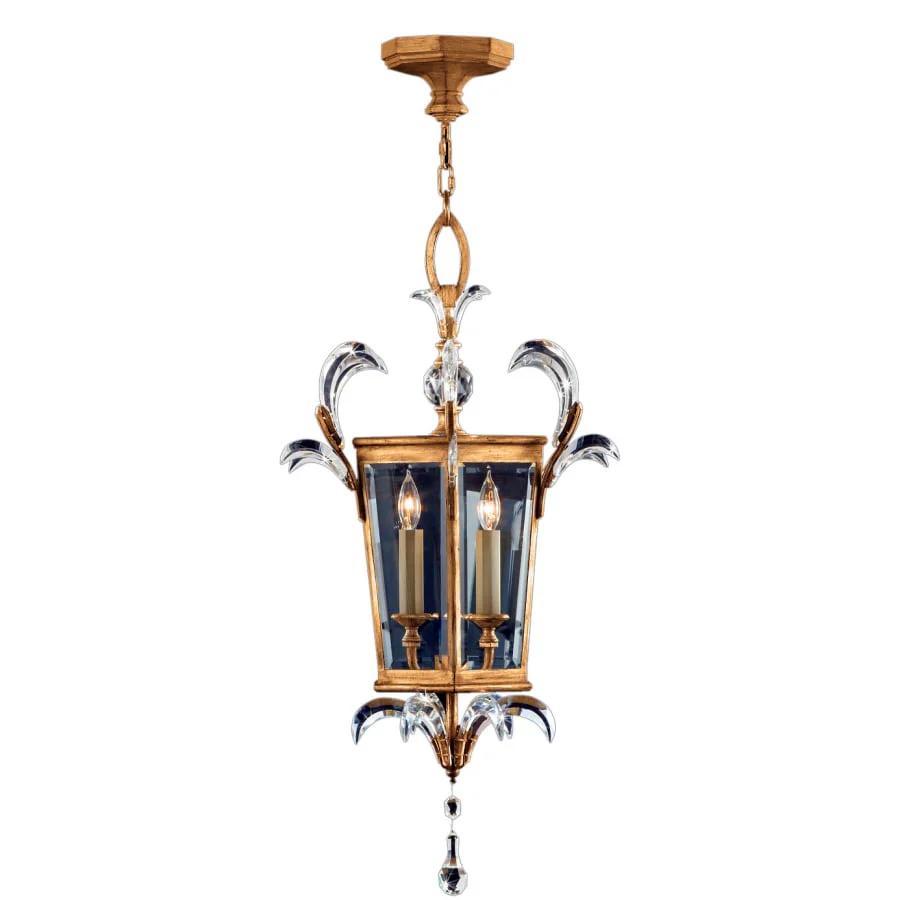 Fine Art Handcrafted Lighting Beveled Arcs Gold 22" Diameter Three-Light Beveled Crystal Bowl Pendant - Image 2
