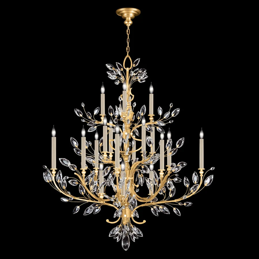 Fine Art Handcrafted Lighting Crystal Laurel 20 Light 57" Wide Crystal Chandelier - Image 3