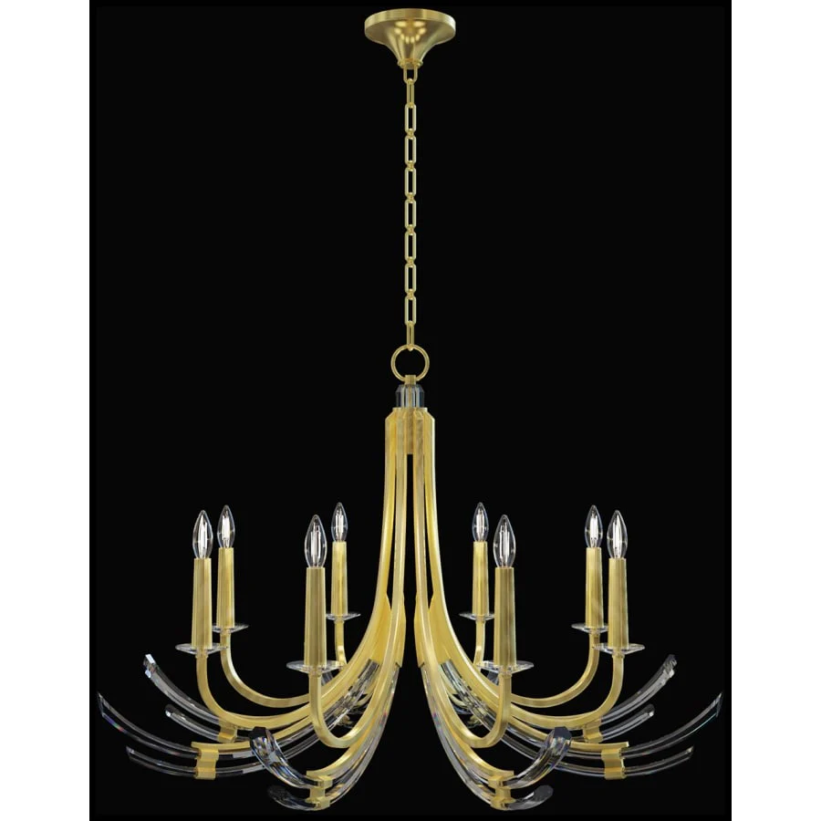 Fine Art Handcrafted Lighting Trevi 8 Light 40" Wide Crystal Abstract Chandelier - Image 3