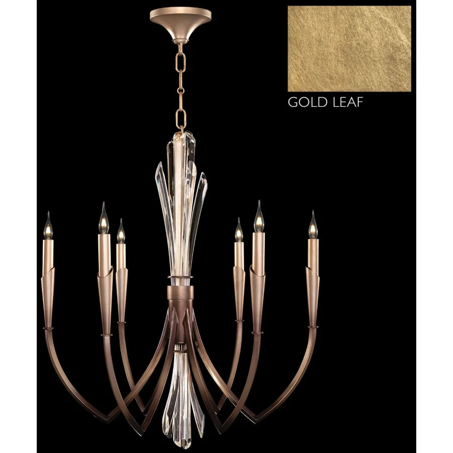 Fine Art Handcrafted Lighting Trevi 6 Light 26" Wide Crystal Candle Style Chandelier - Image 3