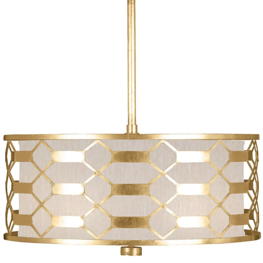 Fine Art Handcrafted Lighting Allegretto 3 Light 24" Wide Drum Chandelier - Image 1