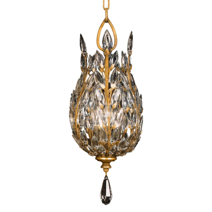 Fine Art Handcrafted Lighting Crystal Laurel 3 Light 11" Wide Crystal Pendant - Image 1