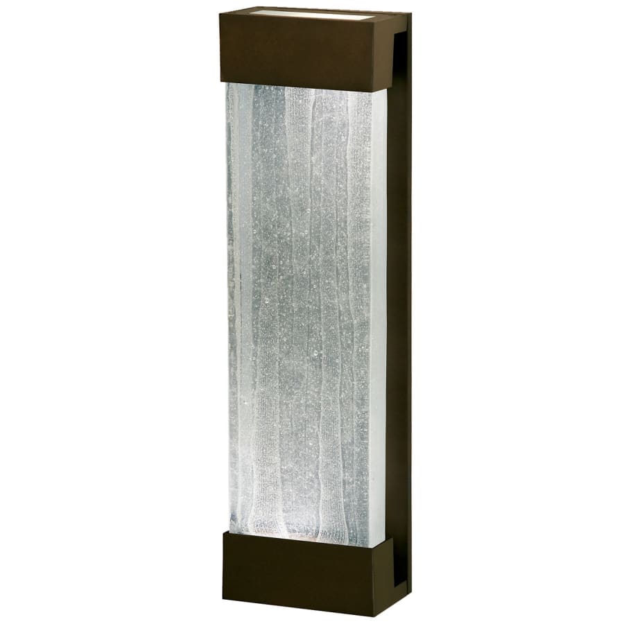 Fine Art Handcrafted Lighting Crystal Bakehouse 7x24 Two-Light Wall Sconce with Rectangular Crystal Spires Fused Glass Panel - Image 1